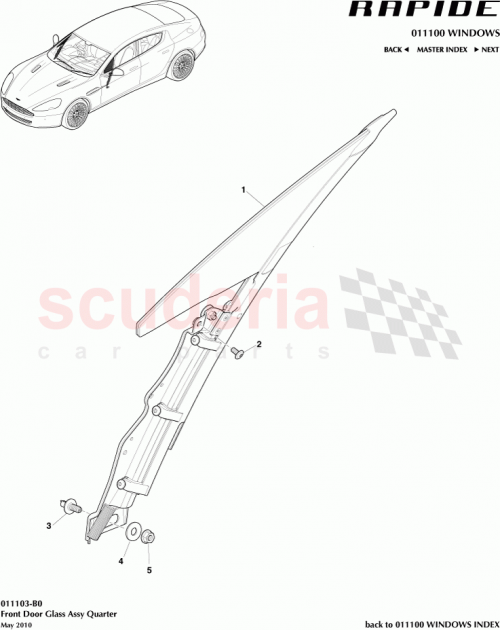 Part Diagram for Aston Martin AD43-C262A36-AM
