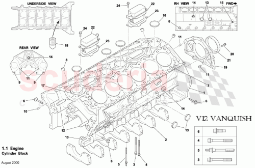 Part Diagram for Aston Martin 1R1E6015AB