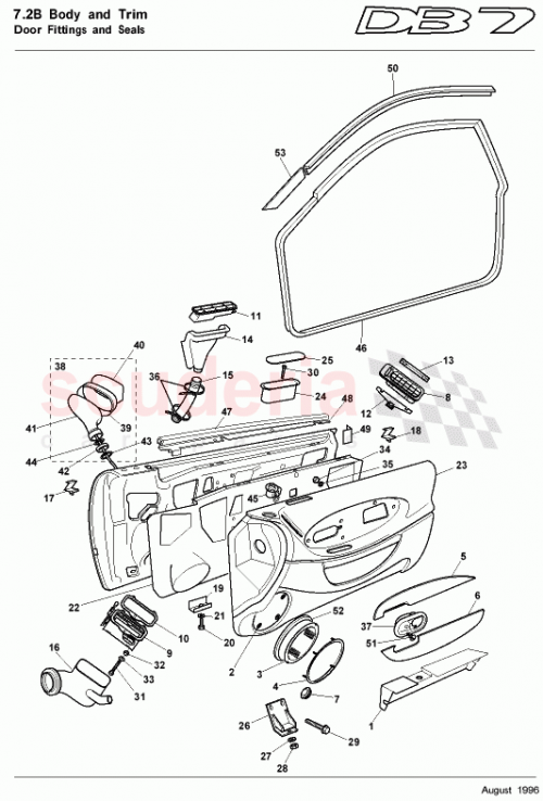 Part Diagram for Aston Martin 77-123531-AA