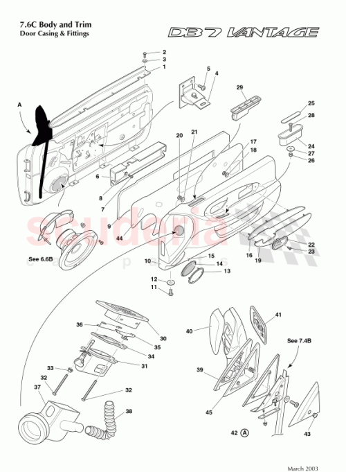Part Diagram for Aston Martin 65-124718-AA