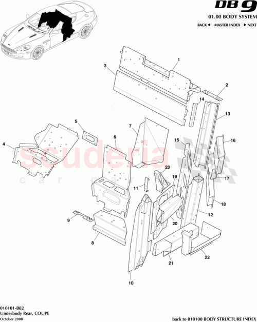 Part Diagram for Aston Martin 8G4310798AA