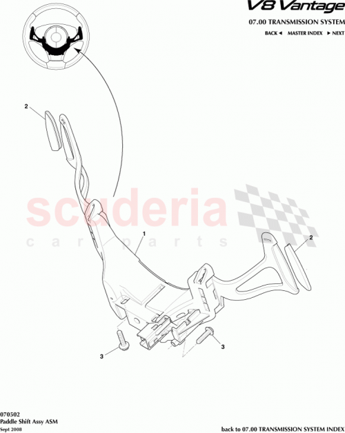 Part Diagram for Aston Martin 6G33-7L237-AB