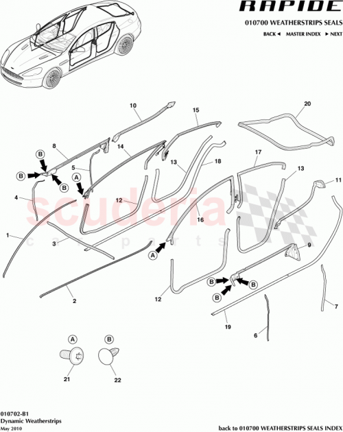 Part Diagram for Aston Martin ED43-F25324-BA