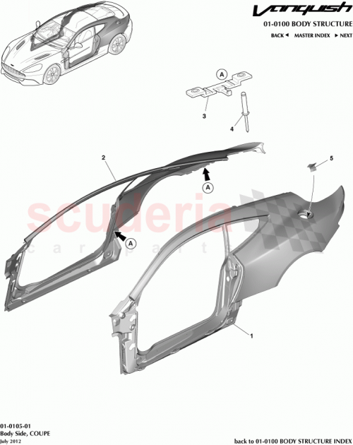 Part Diagram for Aston Martin CD33-C1876-AA