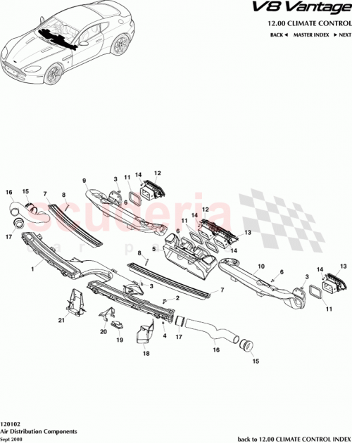 Part Diagram for Aston Martin 4G43-014K00-DB