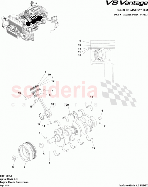 Part Diagram for Aston Martin EG33-6333-ACA