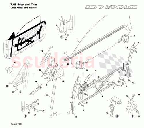Part Diagram for Aston Martin 697455
