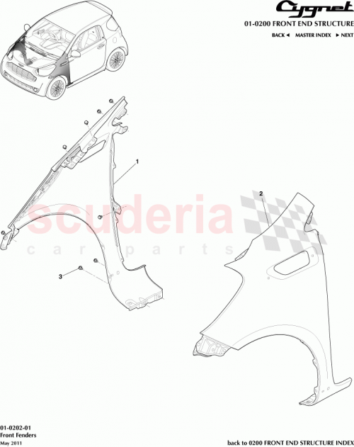 Part Diagram for Aston Martin 91641-80610