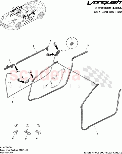Part Diagram for Aston Martin ED33-L25325-AA