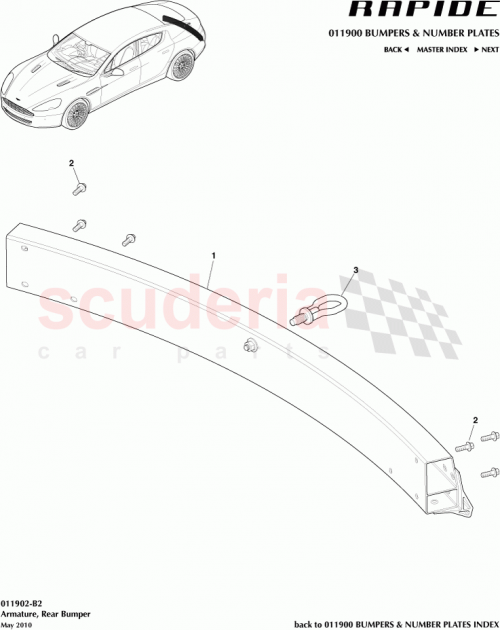 Part Diagram for Aston Martin AD4317758AB
