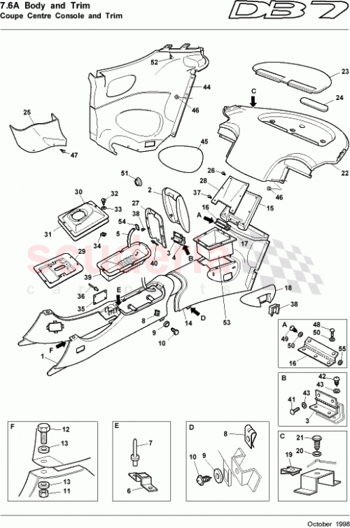 Part Diagram for Aston Martin 83111853AAW