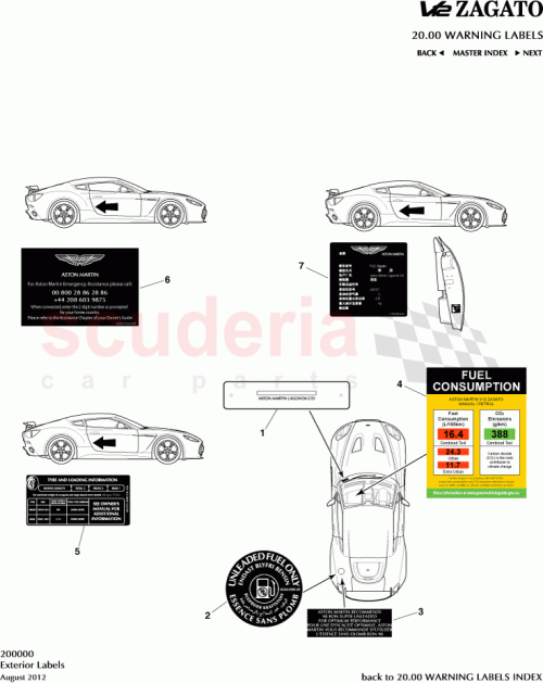 Part Diagram for Aston Martin CY83-975411-AA