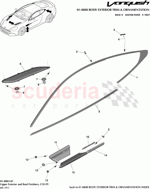 Part Diagram for Aston Martin CD33-280B84-BB