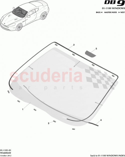 Part Diagram for Aston Martin DG43-76-11329