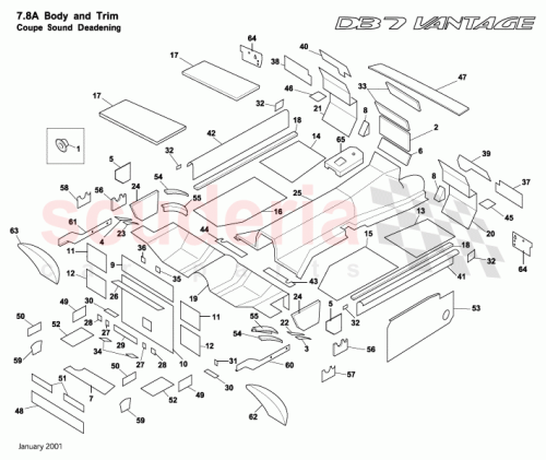 Part Diagram for Aston Martin 85-82730