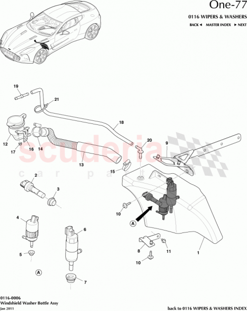 Part Diagram for Aston Martin 12023-03-8894-AB