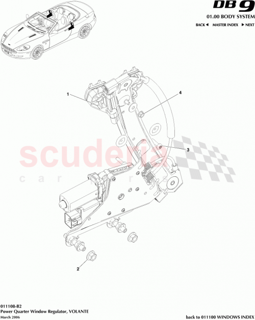 Part Diagram for Aston Martin 4G43-F27000-AH