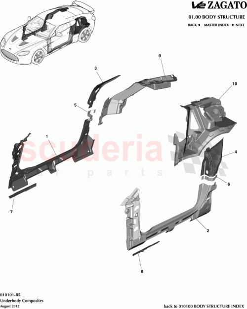 Part Diagram for Aston Martin CY83-C41033-AB
