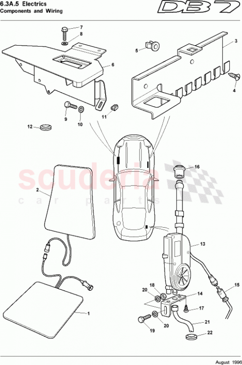 Part Diagram for Aston Martin 37-83123