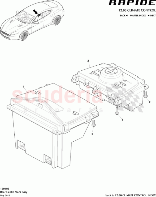 Part Diagram for Aston Martin AD43-14A710-AC