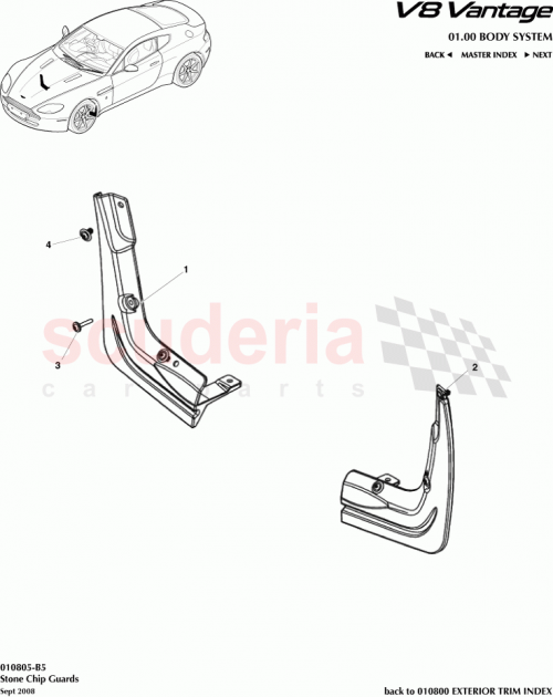 Part Diagram for Aston Martin 702920