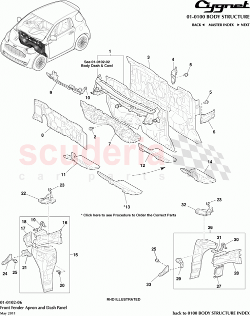 Part Diagram for Aston Martin 55223-74010