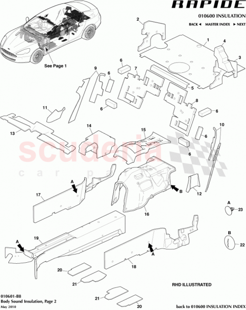 Part Diagram for Aston Martin AD43278D02AA