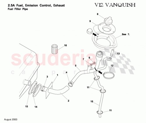 Part Diagram for Aston Martin 699598