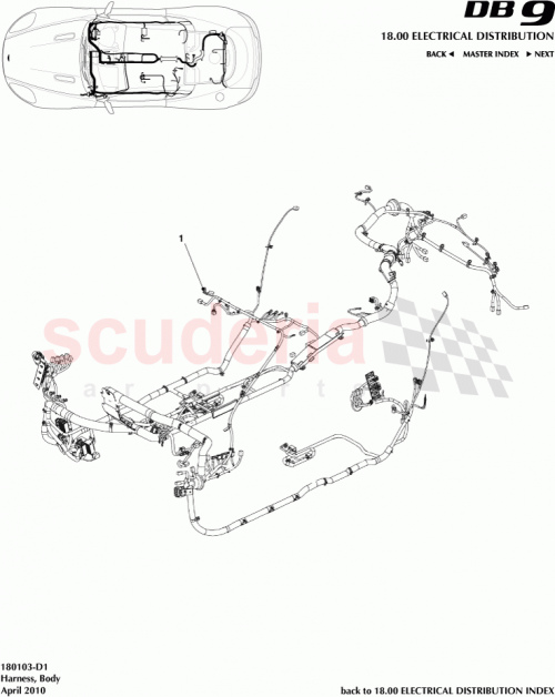 Part Diagram for Aston Martin 4G43-14284-AB