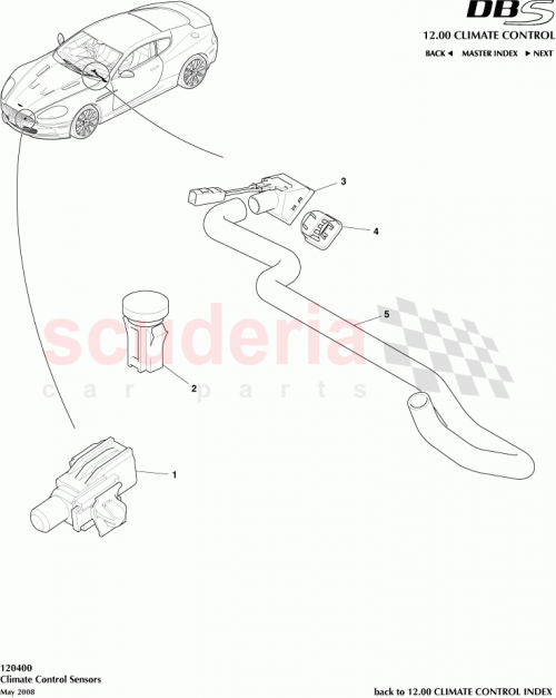 Part Diagram for Aston Martin 4G43LBHPAA