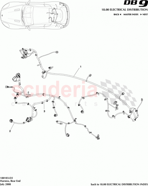 Part Diagram for Aston Martin BG43-7C078-AA