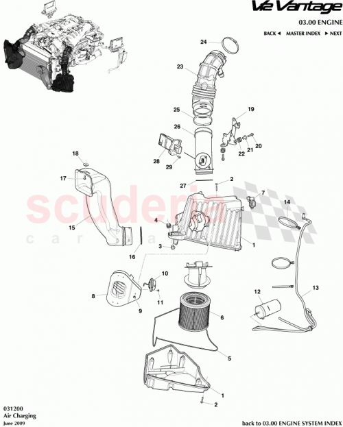 Part Diagram for Aston Martin AD23-9A675-AA