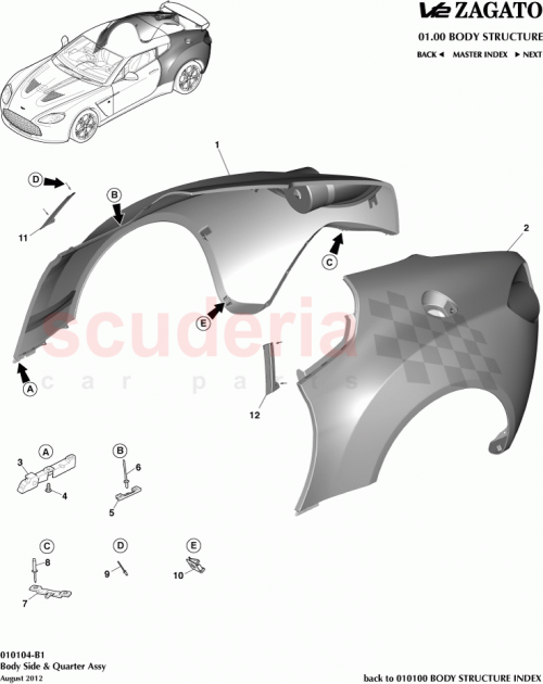 Part Diagram for Aston Martin CY83-C298A44-AA