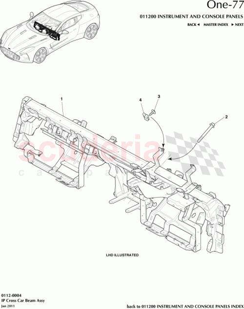 Part Diagram for Aston Martin 12023-14-6009-AD