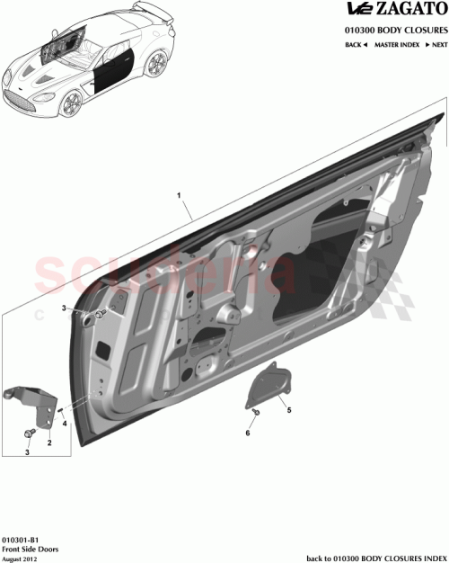 Part Diagram for Aston Martin CY83-20122-CA