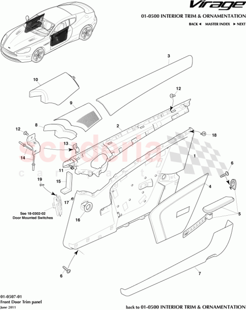 Part Diagram for Aston Martin CG43240A28AA
