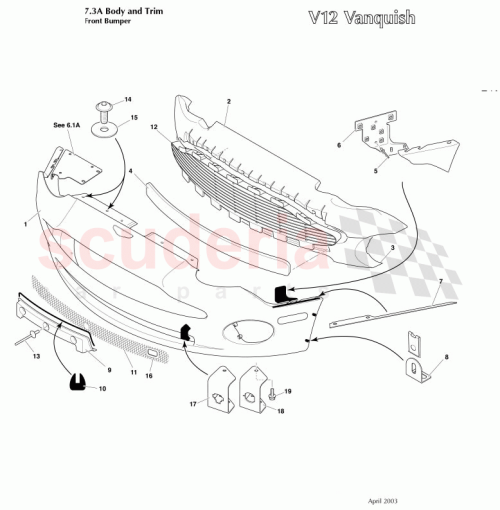 Part Diagram for Aston Martin 1R12-375274-AA