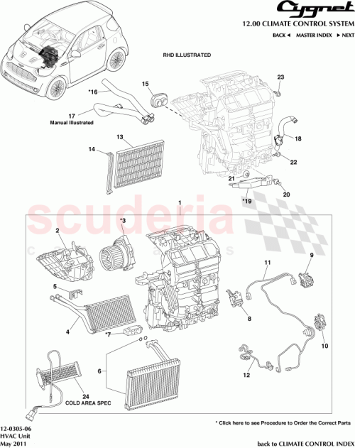 Part Diagram for Aston Martin 87128-74010