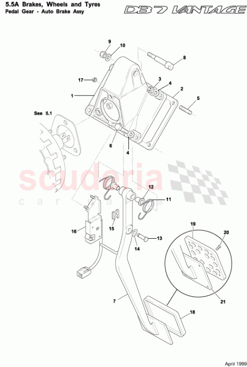 Part Diagram for Aston Martin 25-80996