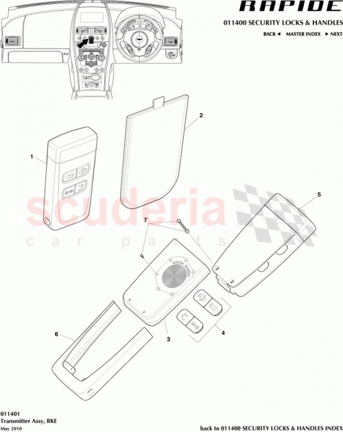 Part Diagram for Aston Martin 9G4319H482BA