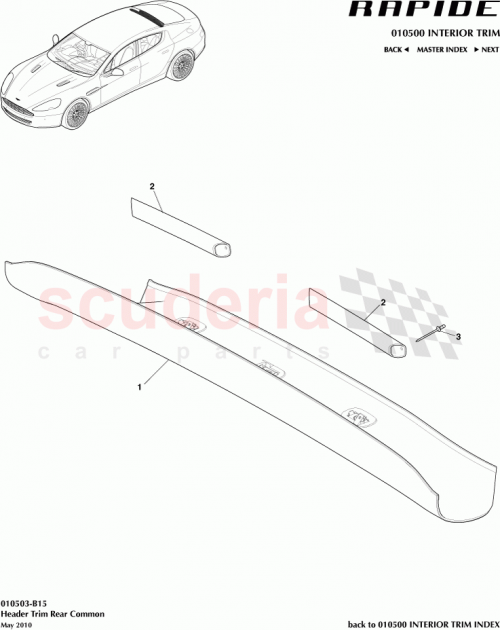 Part Diagram for Aston Martin AD43244A60AA