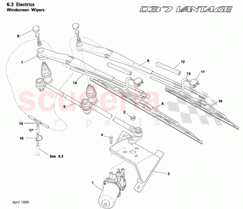 Part Diagram for Aston Martin 37-82034