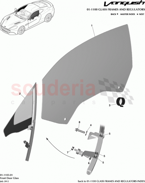 Part Diagram for Aston Martin CD33-F21410-BA