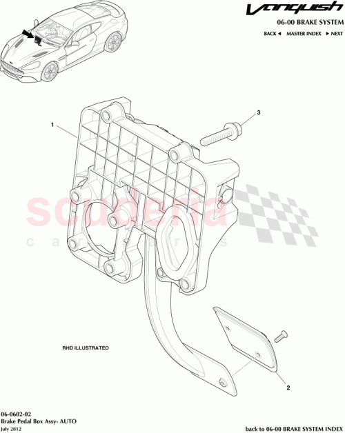 Part Diagram for Aston Martin CD33-2450-DC