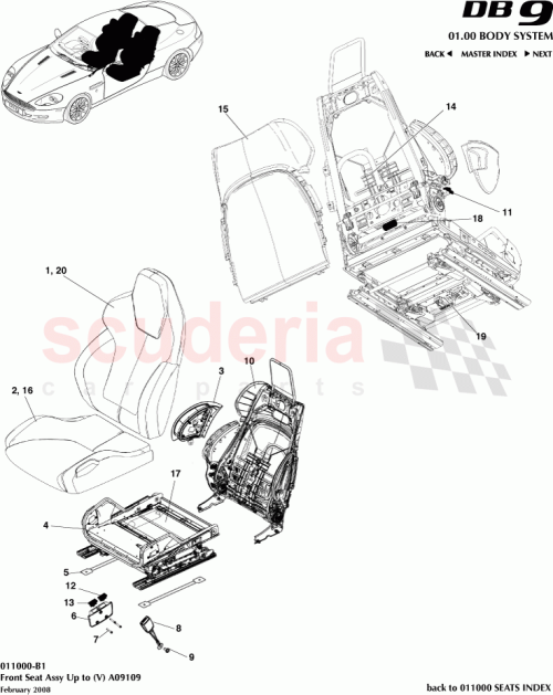 Part Diagram for Aston Martin 7G43-625B00-CC