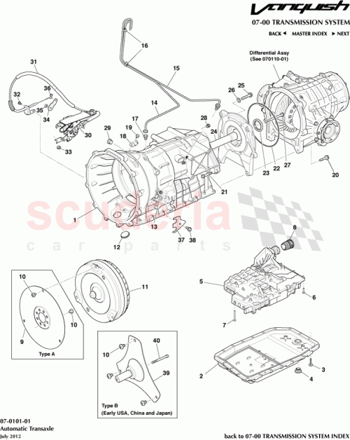 Part Diagram for Aston Martin CD33-42-10010