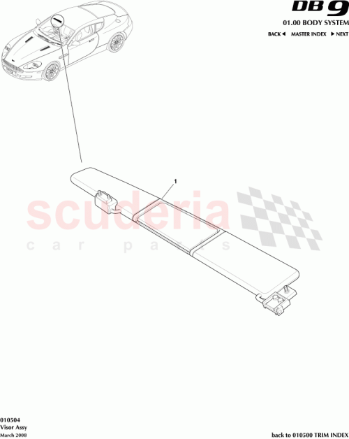 Part Diagram for Aston Martin 9G43-69320-AAW