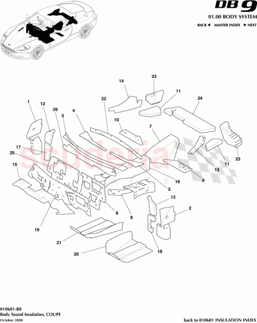 Part Diagram for Aston Martin 8G43-5416-AF