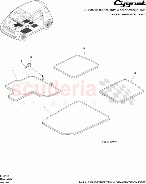 Part Diagram for Aston Martin AY2Y-130A37-ABW