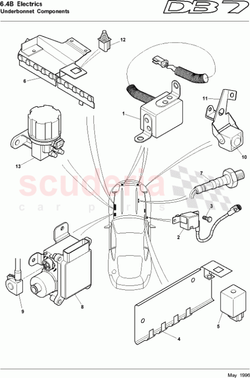 Part Diagram for Aston Martin 13-84209